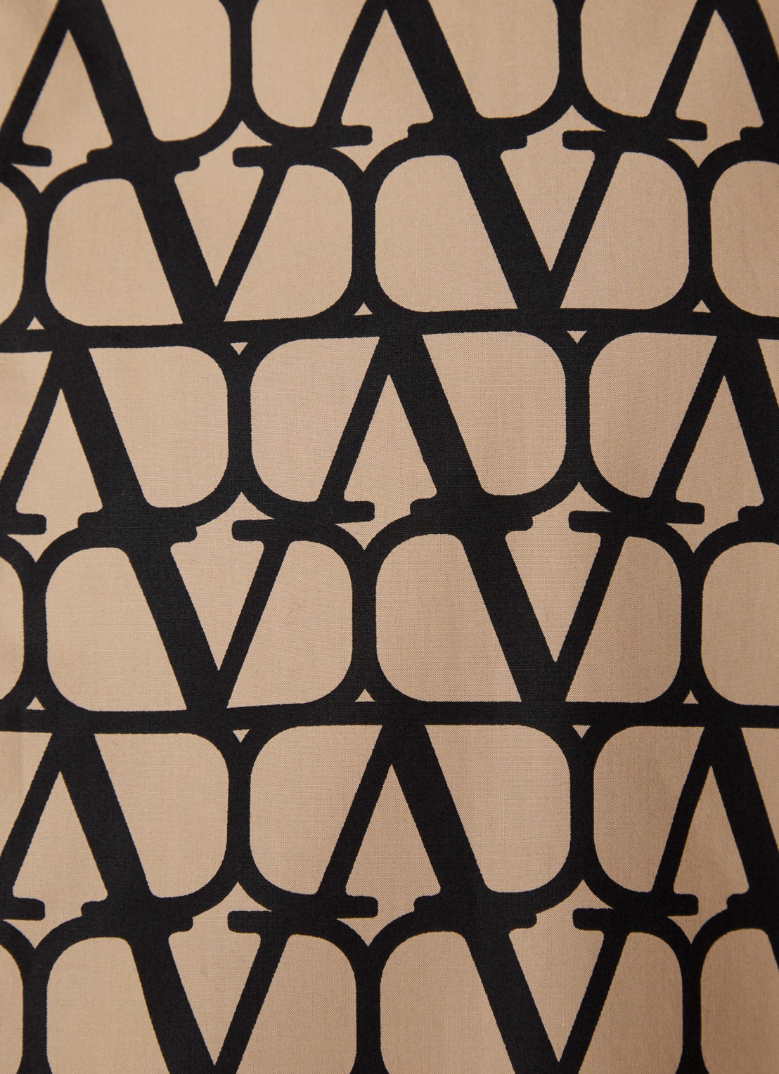 Valentino Garavani Comfort fit overhemd met logoprint - detail 2 beige