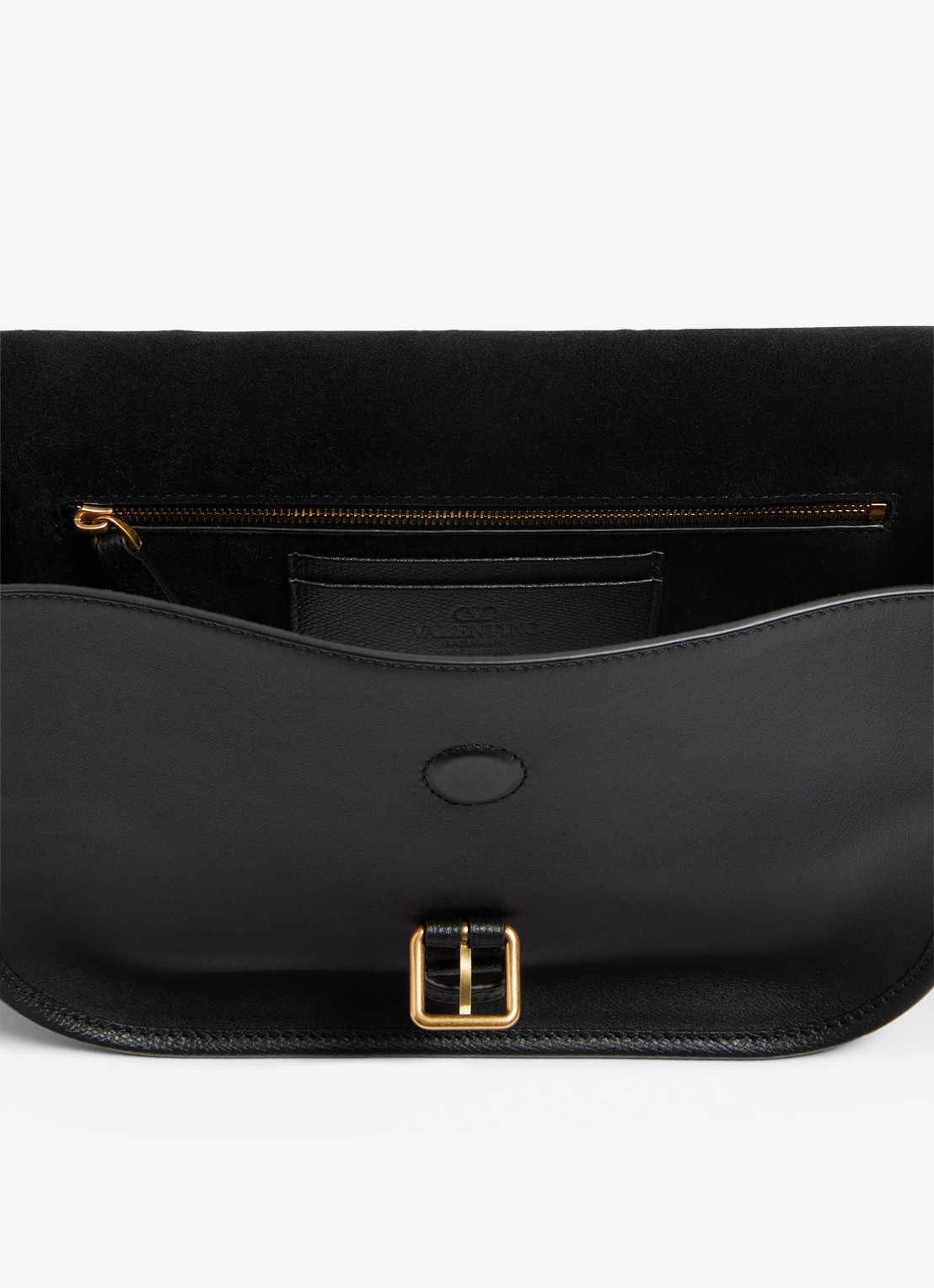 Valentino Garavani Crossbodytas van kalfsleer - detail 6 zwart