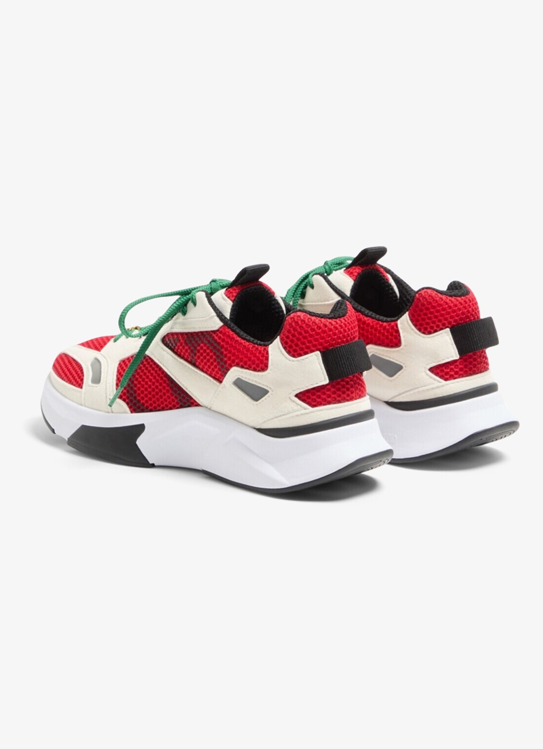 Valentino Garavani Demivee sneaker met suède details - achterkant 3 rood