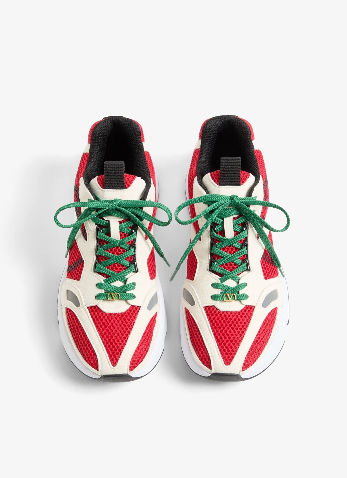 Valentino Garavani Demivee sneaker met suède details - detail 5 rood