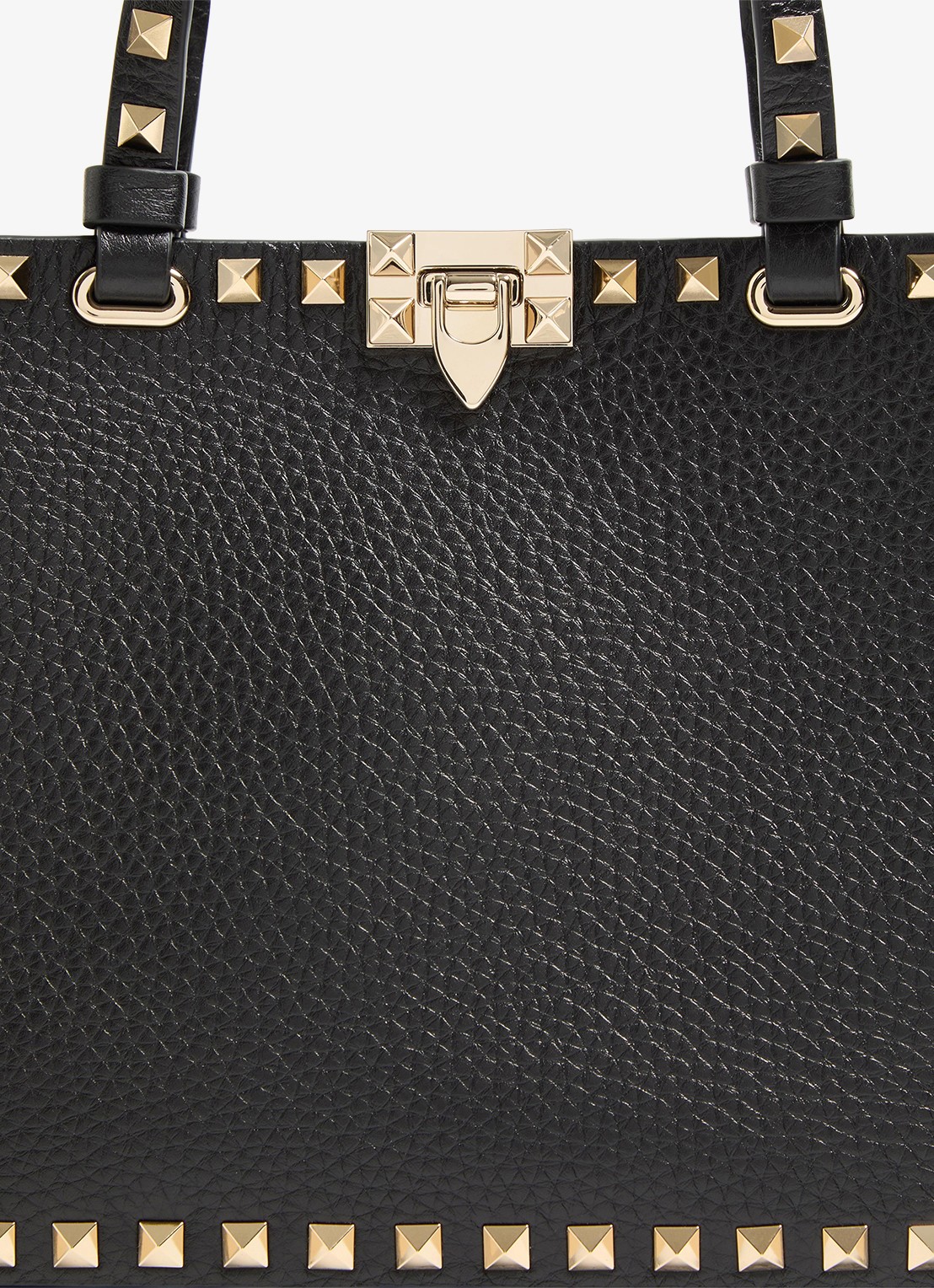 Valentino Garavani Handtas van kalfsleer met studs - detail 3 zwart