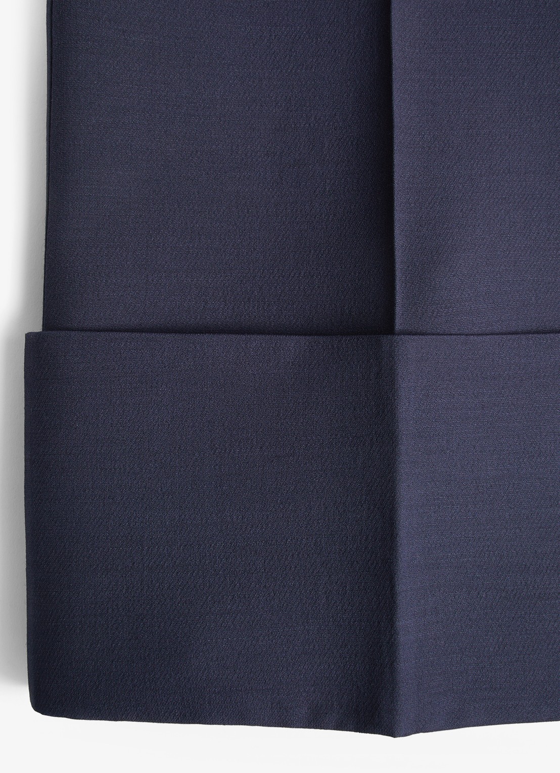 Valentino Garavani High waist loose fit pantalon in zijdeblend - detail 8 donkerblauw