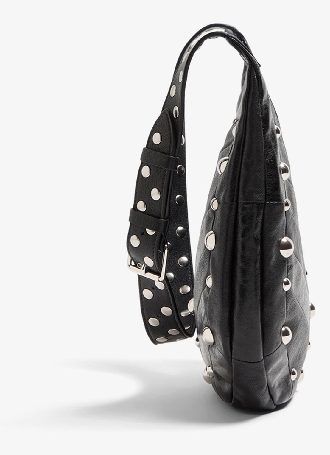Valentino Garavani Hoboho Small schoudertas van lamsleer met studs - detail 3 zwart