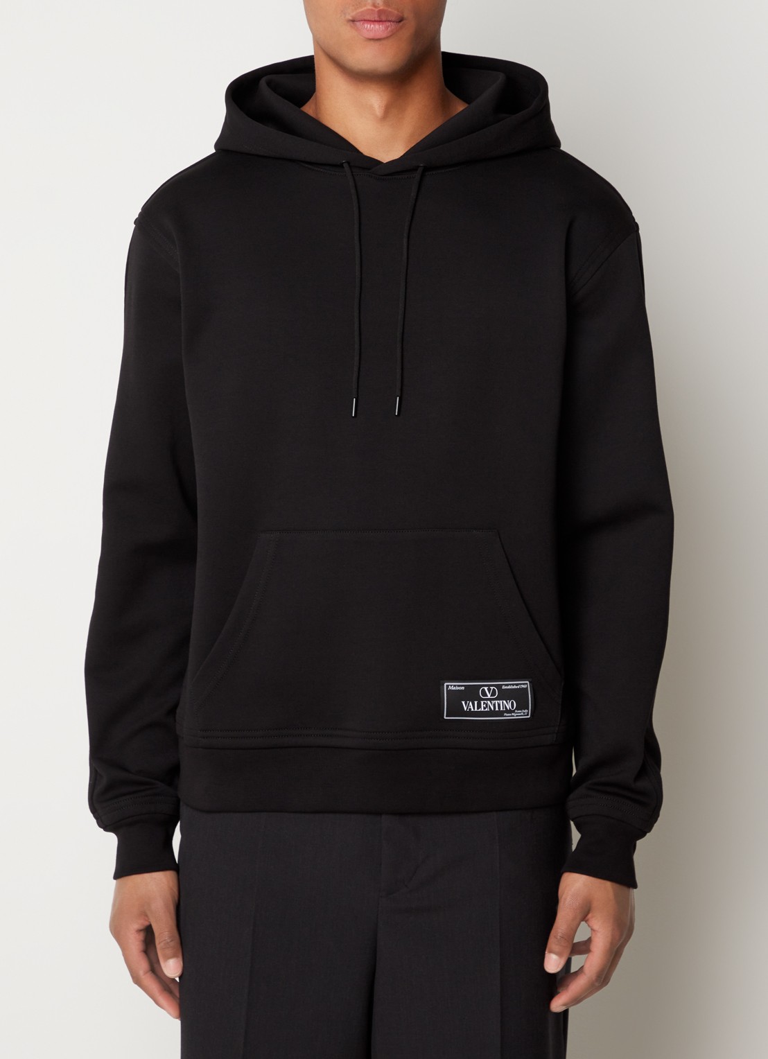 Valentino Garavani Hoodie met logo - detail 2 zwart
