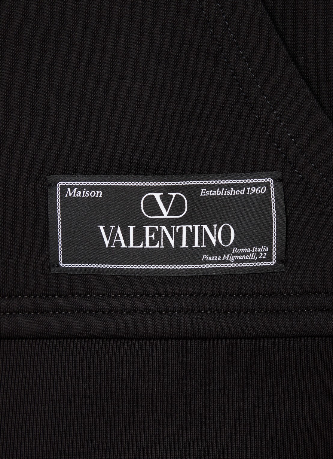 Valentino Garavani Hoodie met logo - detail 4 zwart