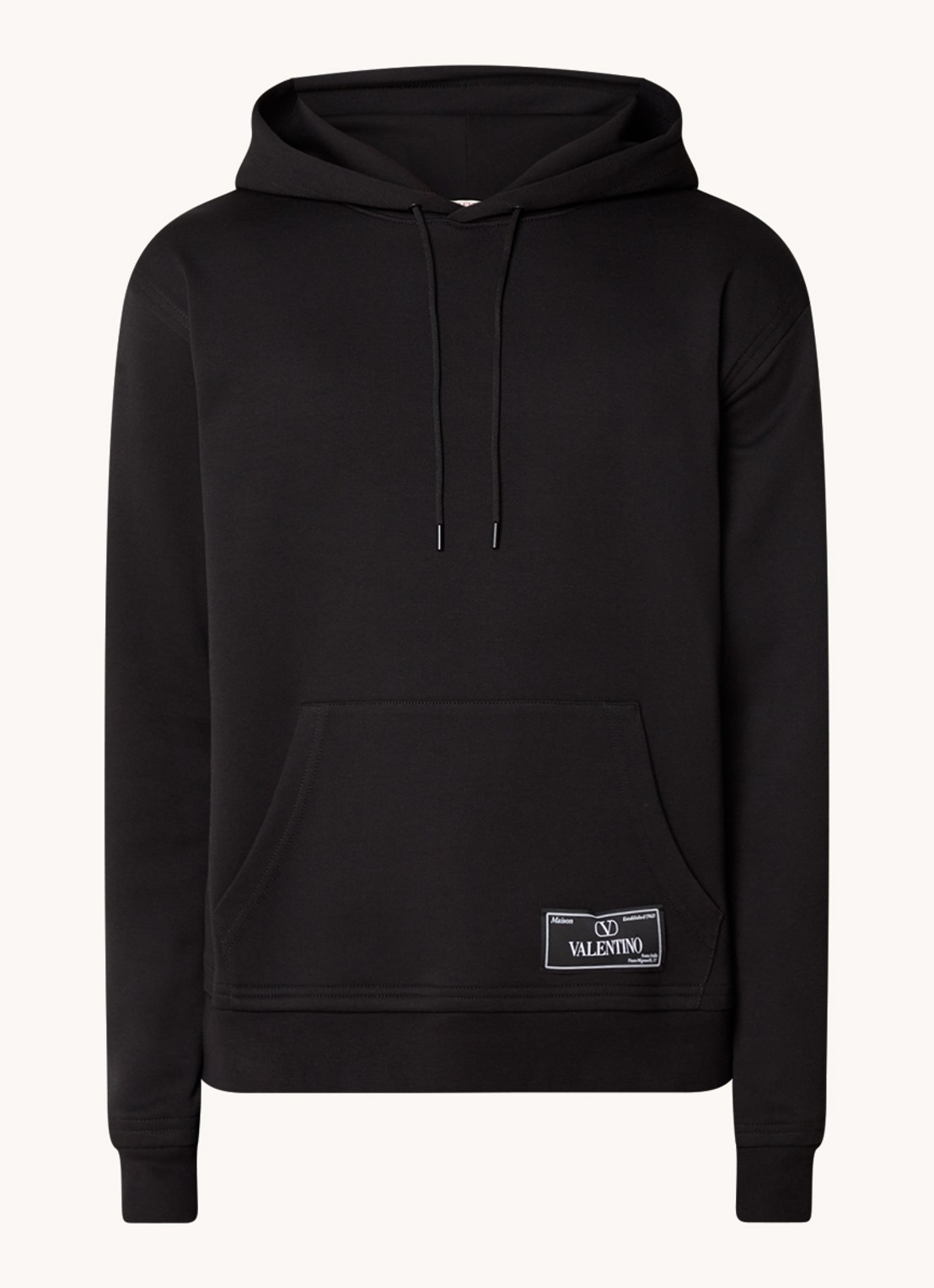 Valentino Garavani Hoodie met logo - voorkant 5 zwart