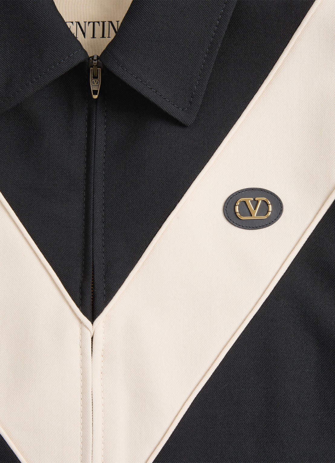 Valentino Garavani Jack in wolblend met opgestikte zakken - detail 4 zwart