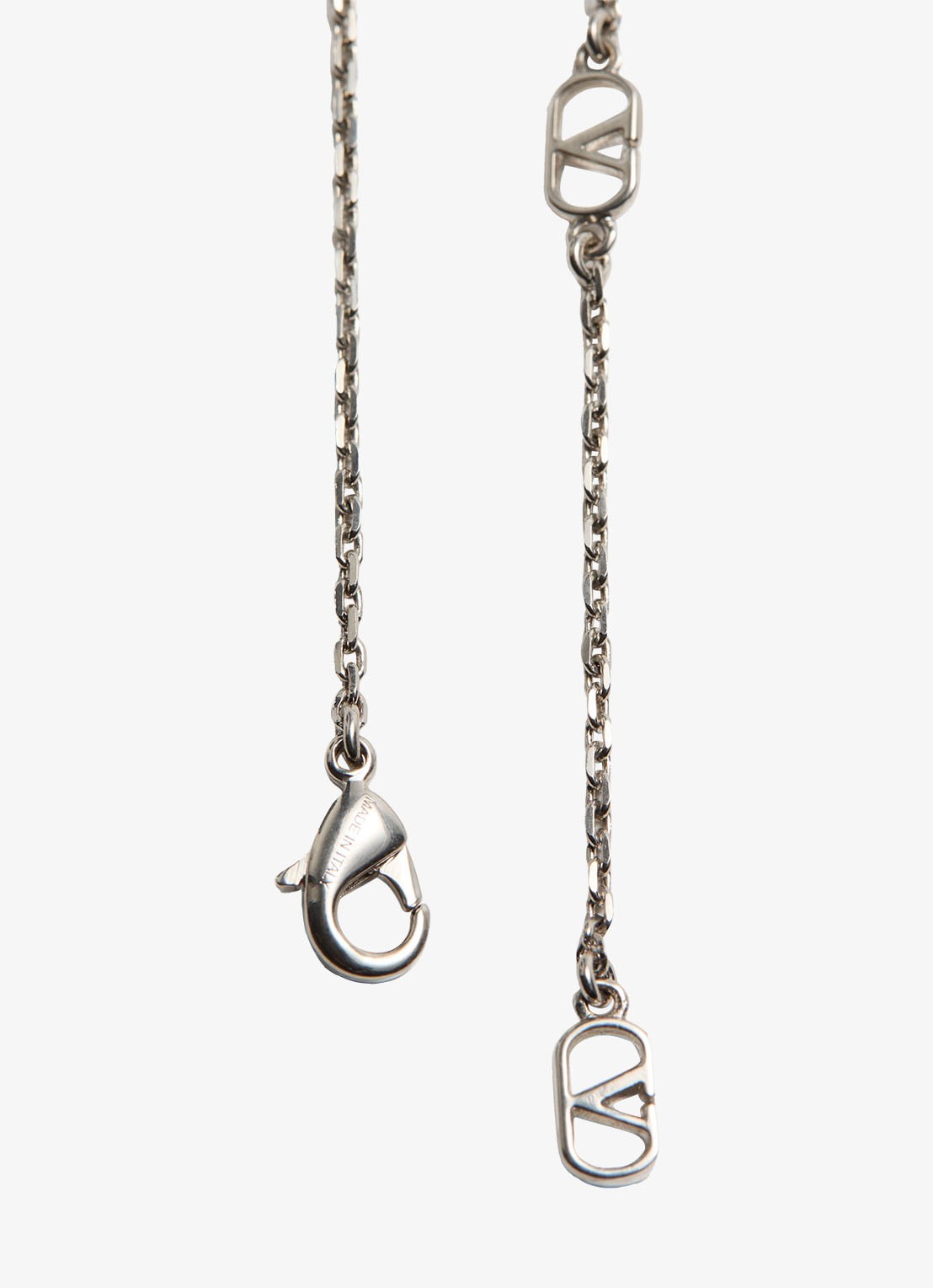 Valentino Garavani Ketting met hanger - detail zilver