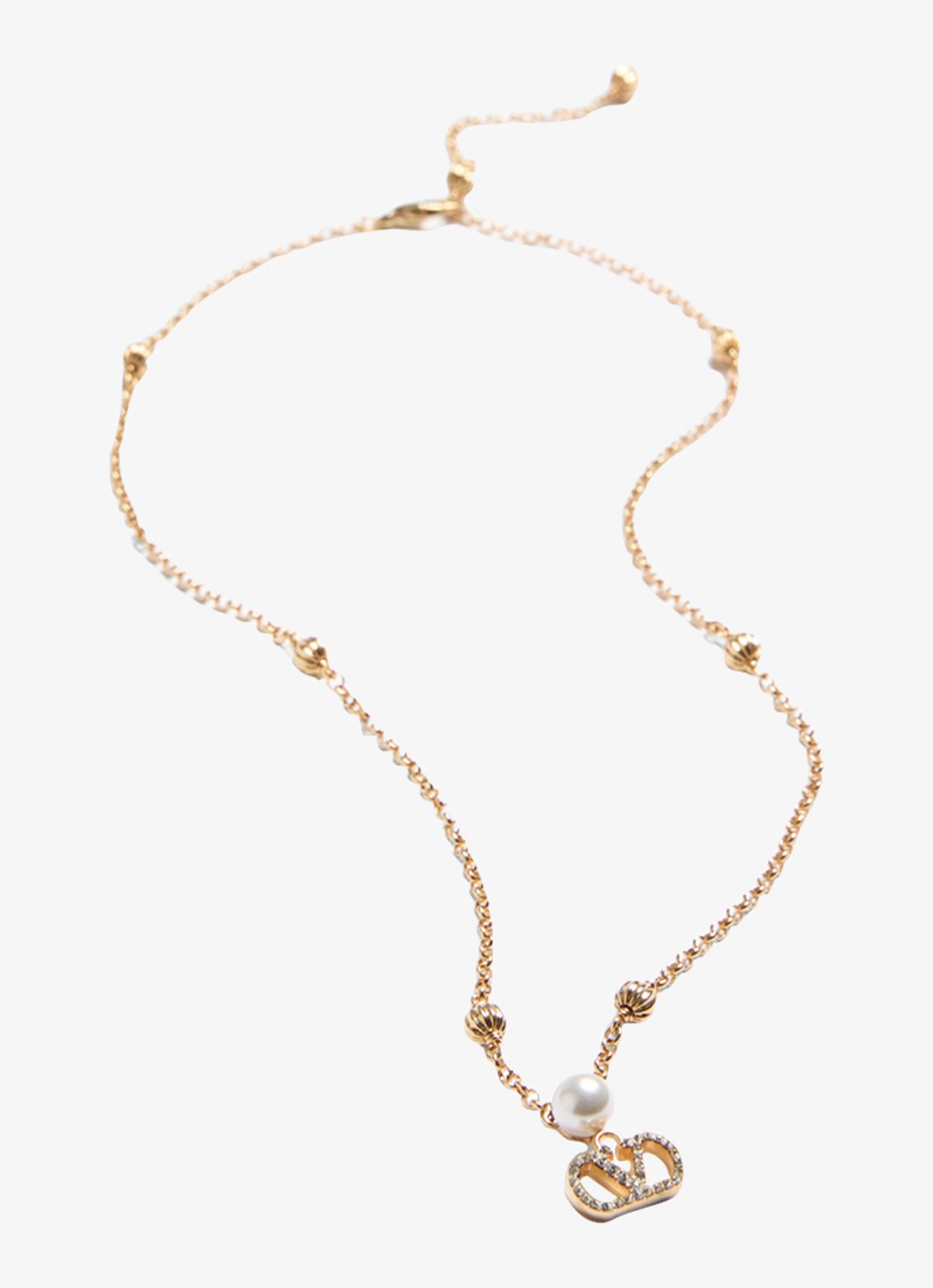 Valentino Garavani Ketting met logo - detail 5 goud
