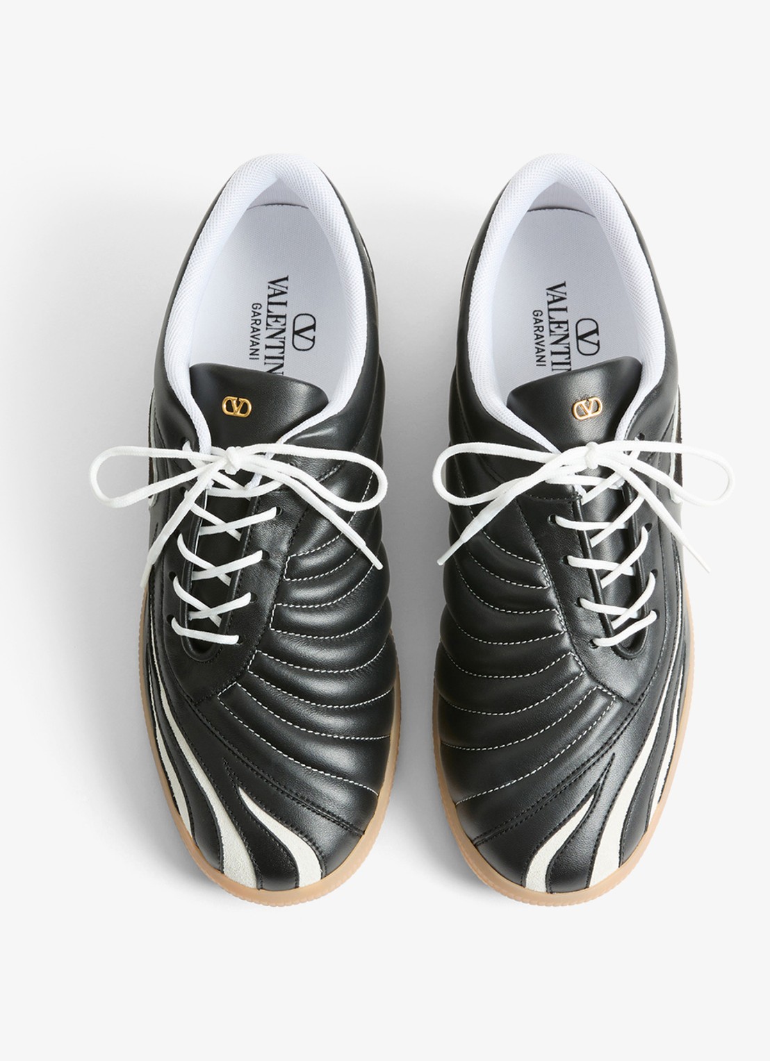 Valentino Garavani Kicky sneaker van geitenleer - detail 2 zwart