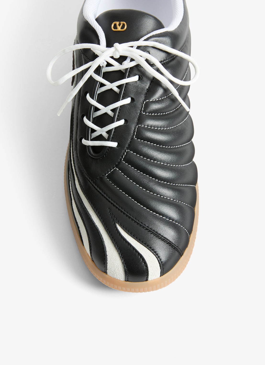 Valentino Garavani Kicky sneaker van geitenleer - detail 3 zwart
