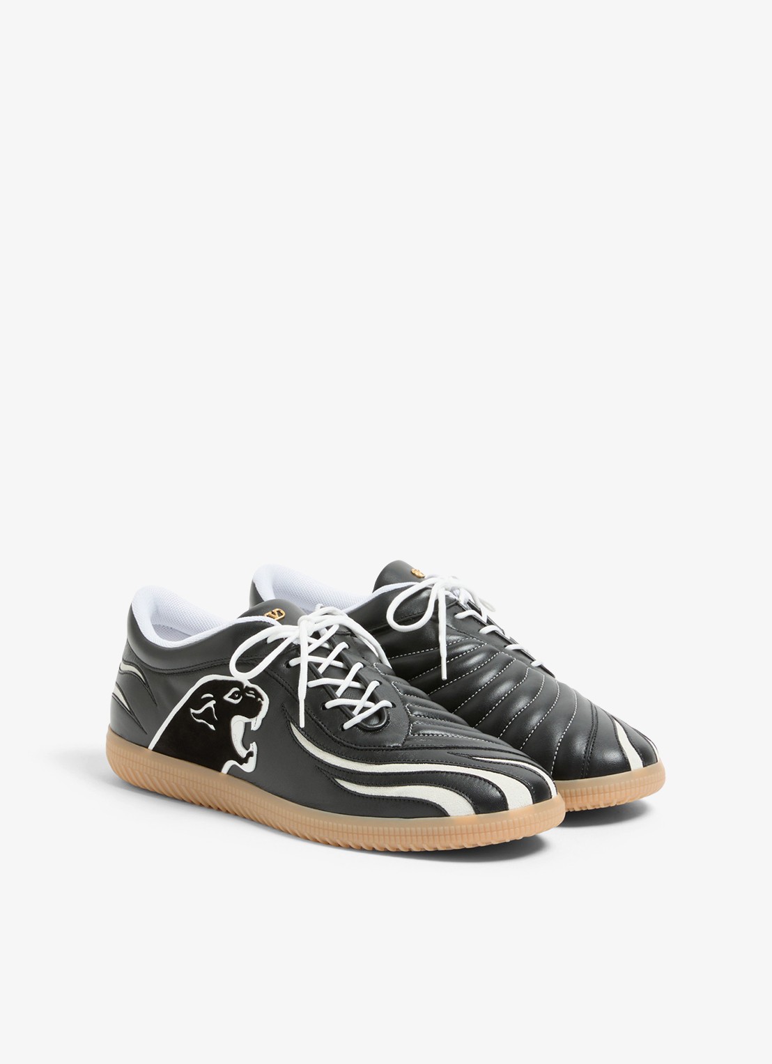 Valentino Garavani Kicky sneaker van geitenleer - voorkant 7 zwart