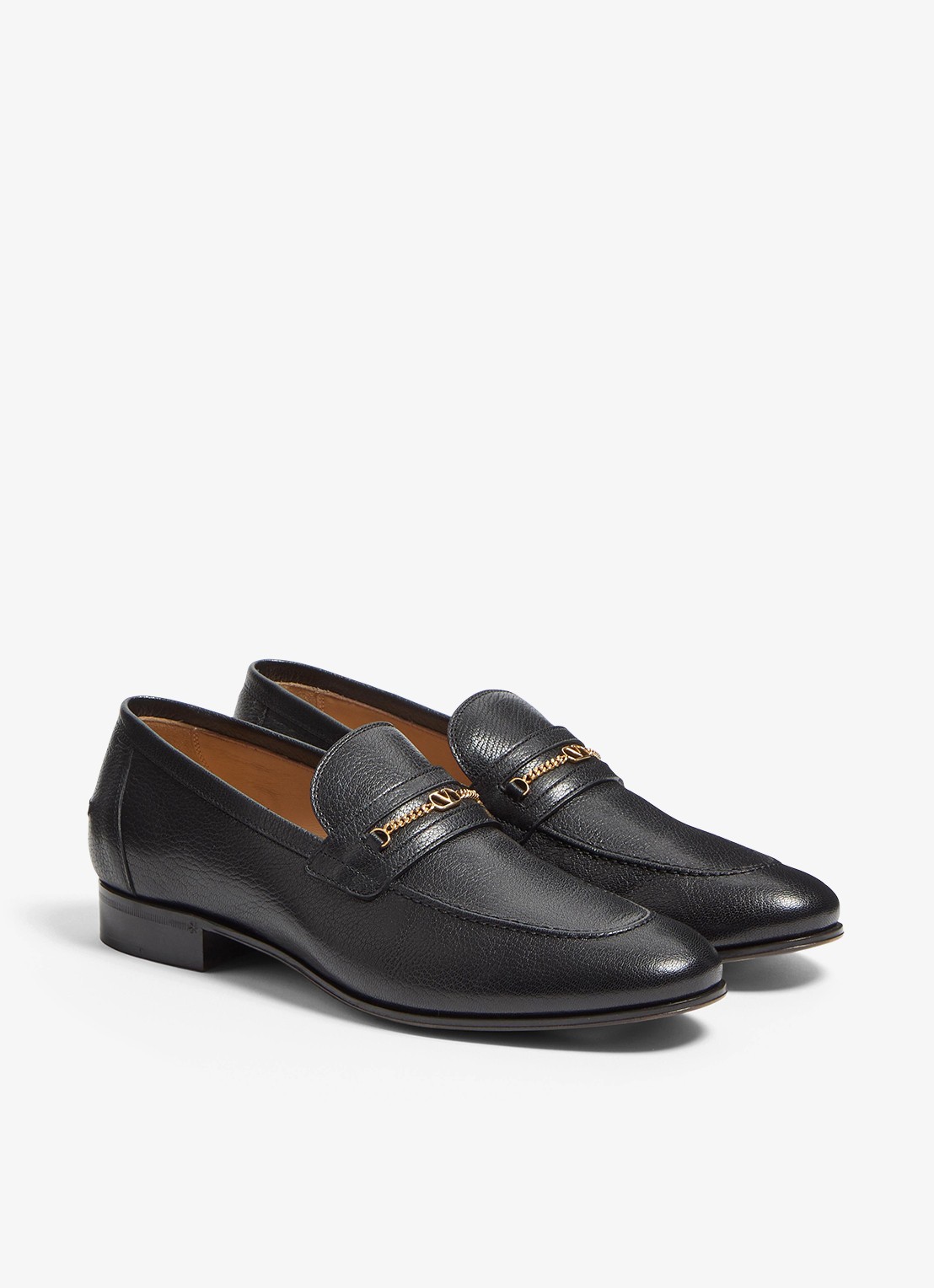 Valentino Garavani Loafer van geitenleer - detail 4 zwart