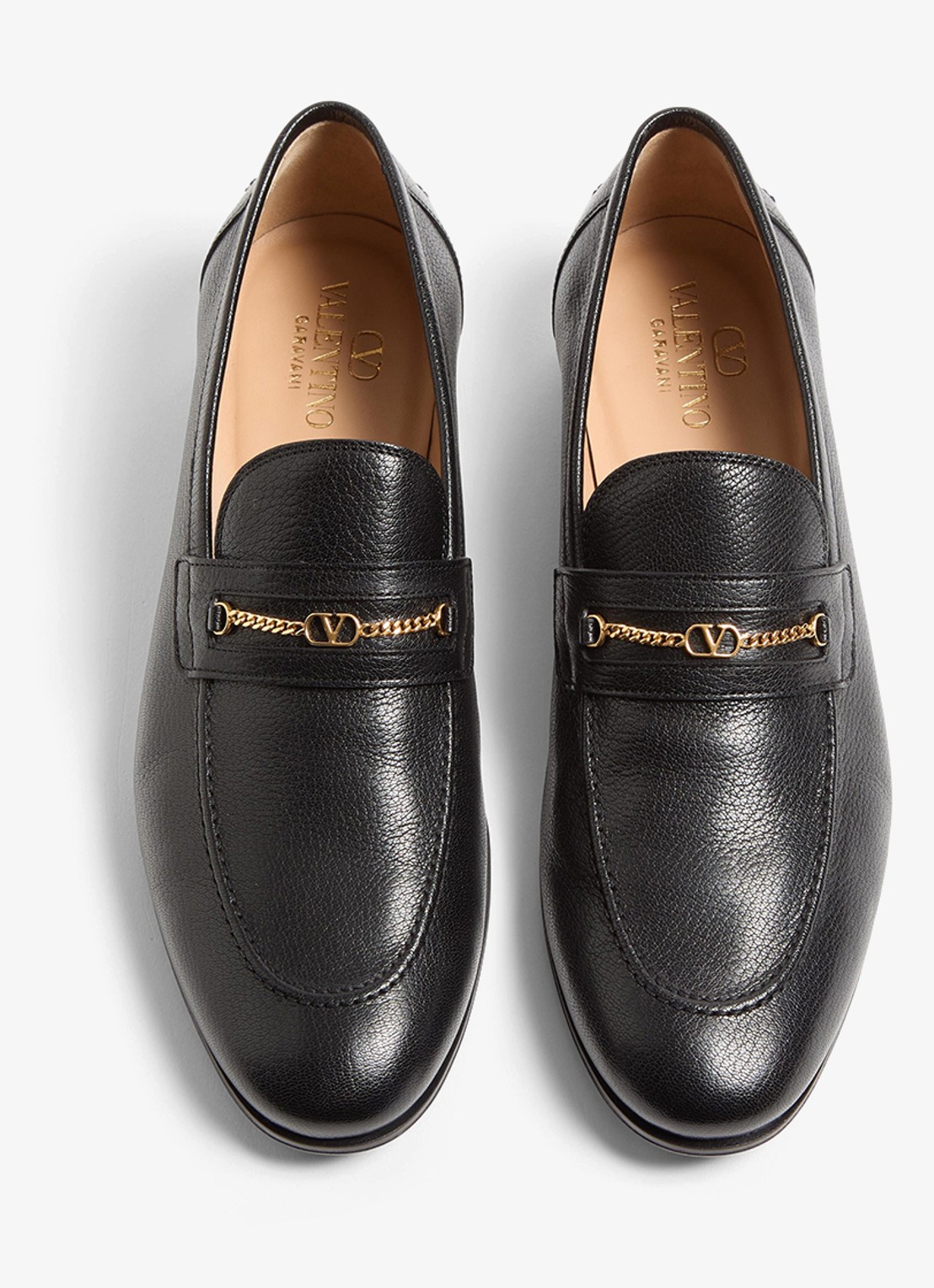 Valentino Garavani Loafer van geitenleer - detail 5 zwart