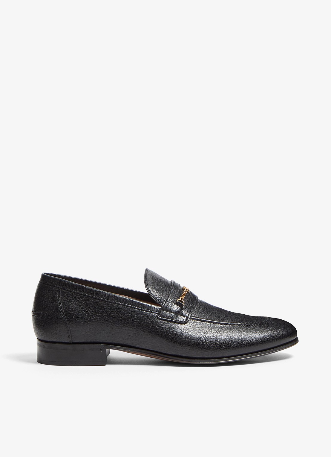 Valentino Garavani Loafer van geitenleer - voorkant zwart