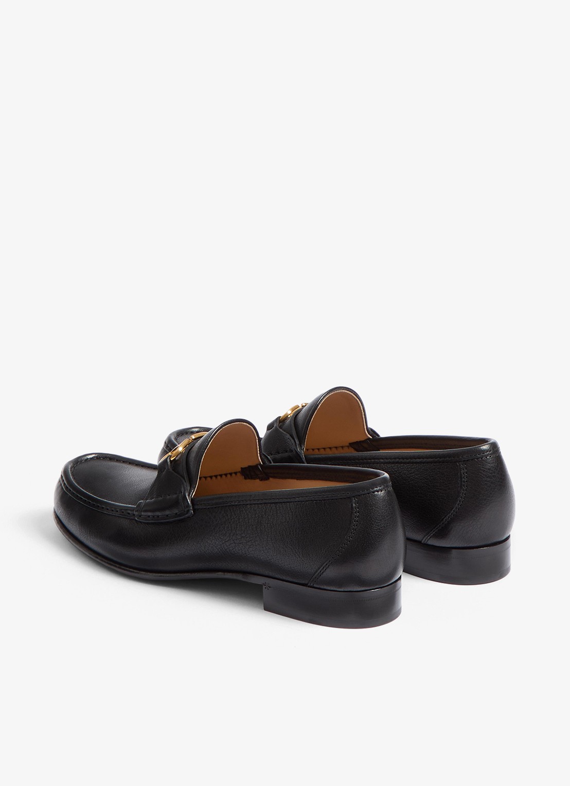 Valentino Garavani Loafer van leer - achterkant 3 zwart