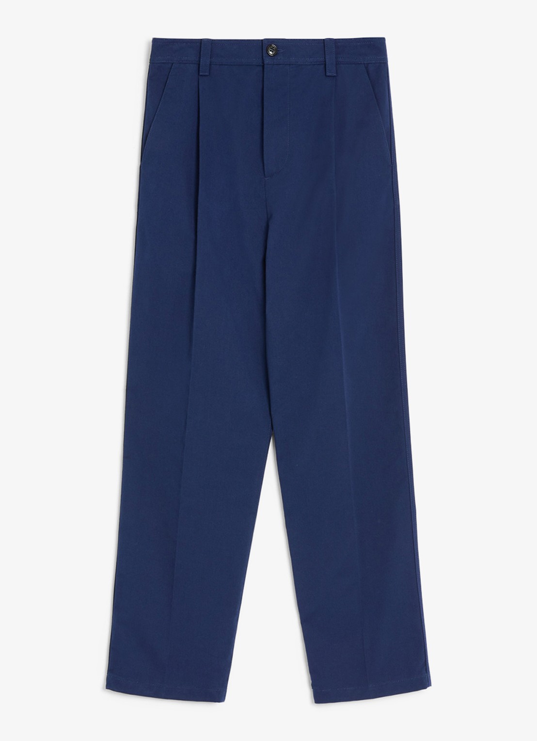 Valentino Garavani Loose fit chino met steekzakken - voorkant 2 donkerblauw
