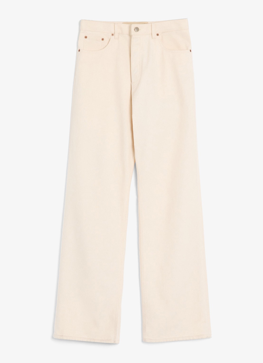Valentino Garavani Loose fit jeans met gekleurde wassing - voorkant 4 creme