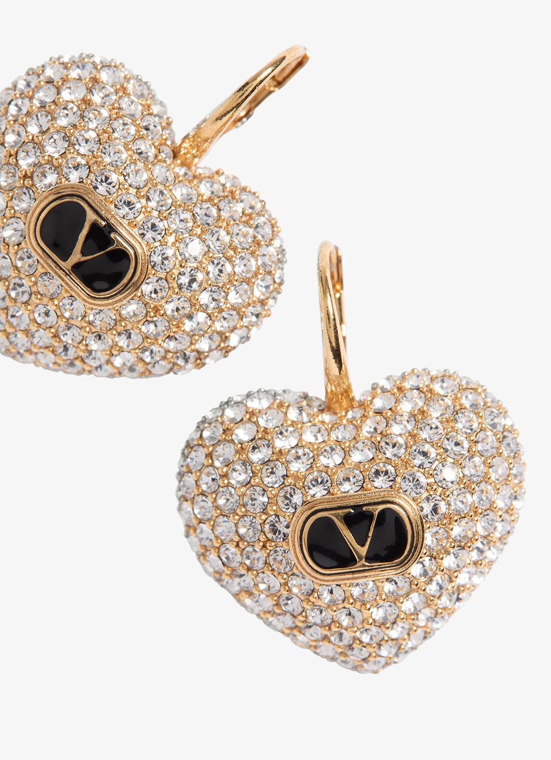 Valentino Garavani Oorhangers met logo - detail 3 goud
