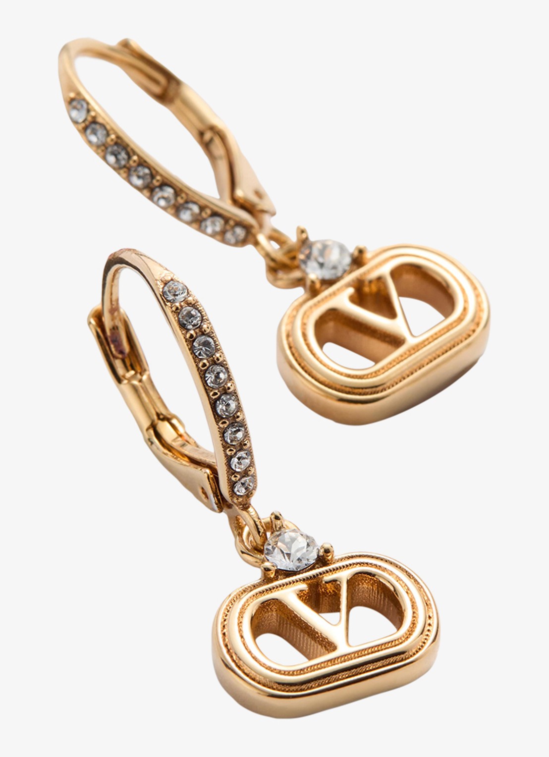 Valentino Garavani Oorhangers met logo - detail 4 goud