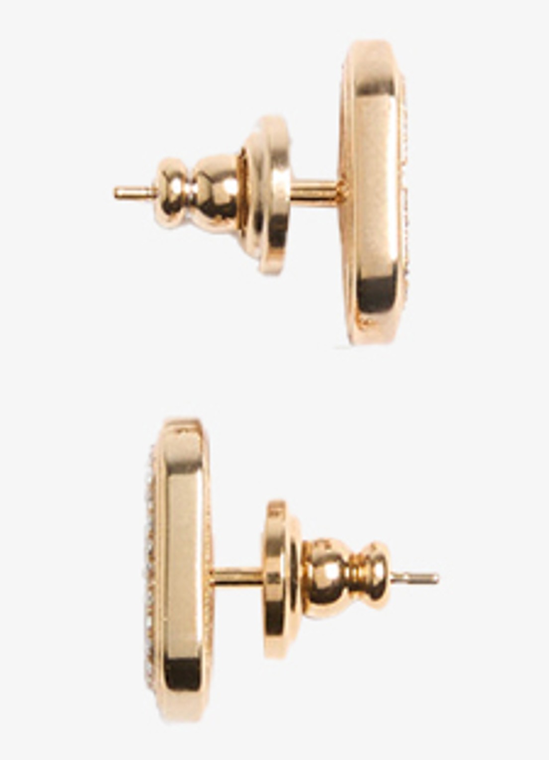 Valentino Garavani Oorknopjes met logo en kristal - detail 2 goud