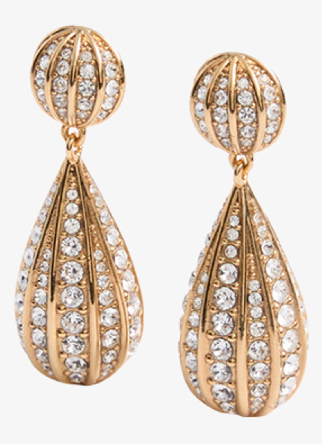 Valentino Garavani Oorstekers met kristal - detail 4 goud