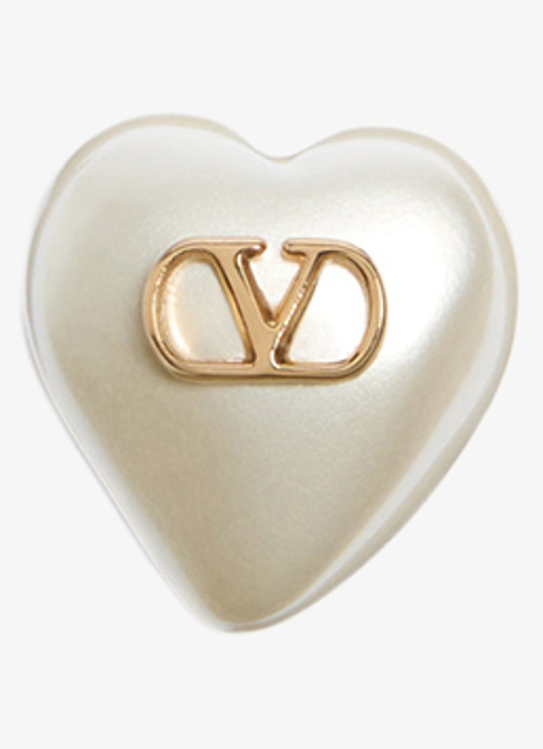 Valentino Garavani Oorstekers met logo - detail 4 creme