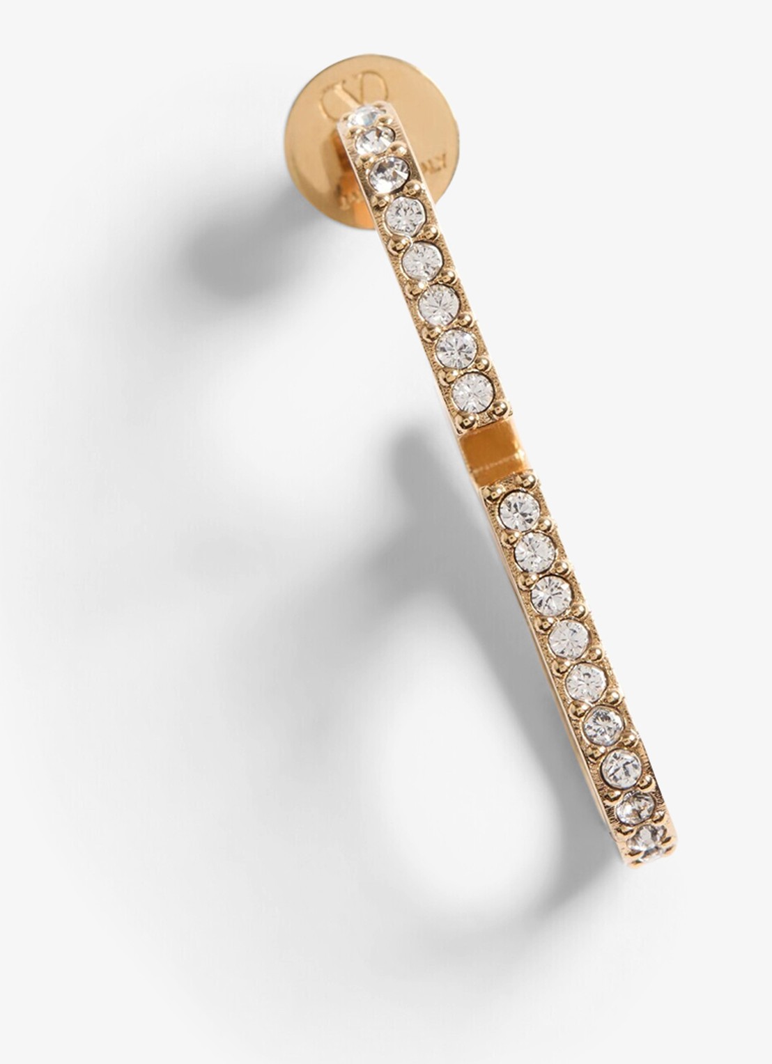 Valentino Garavani Oorstekers met logo - detail goud