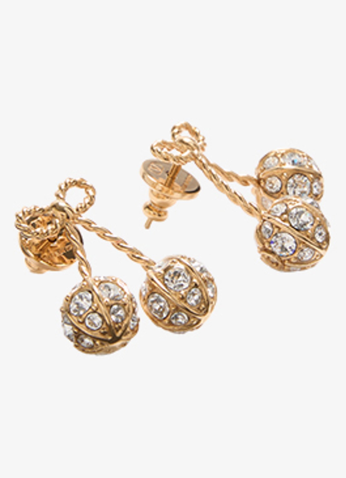 Valentino Garavani Oorstekers met strass - detail 3 goud