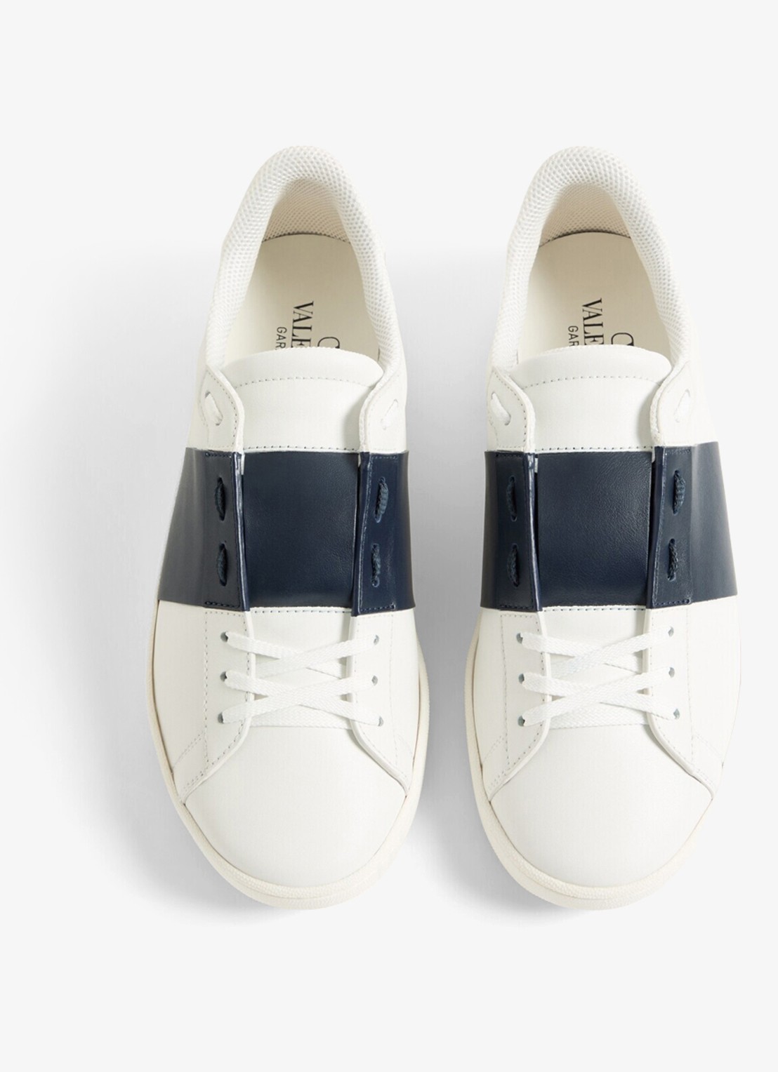 Valentino Garavani Open Royco sneaker van kalfsleer - detail 5 wit