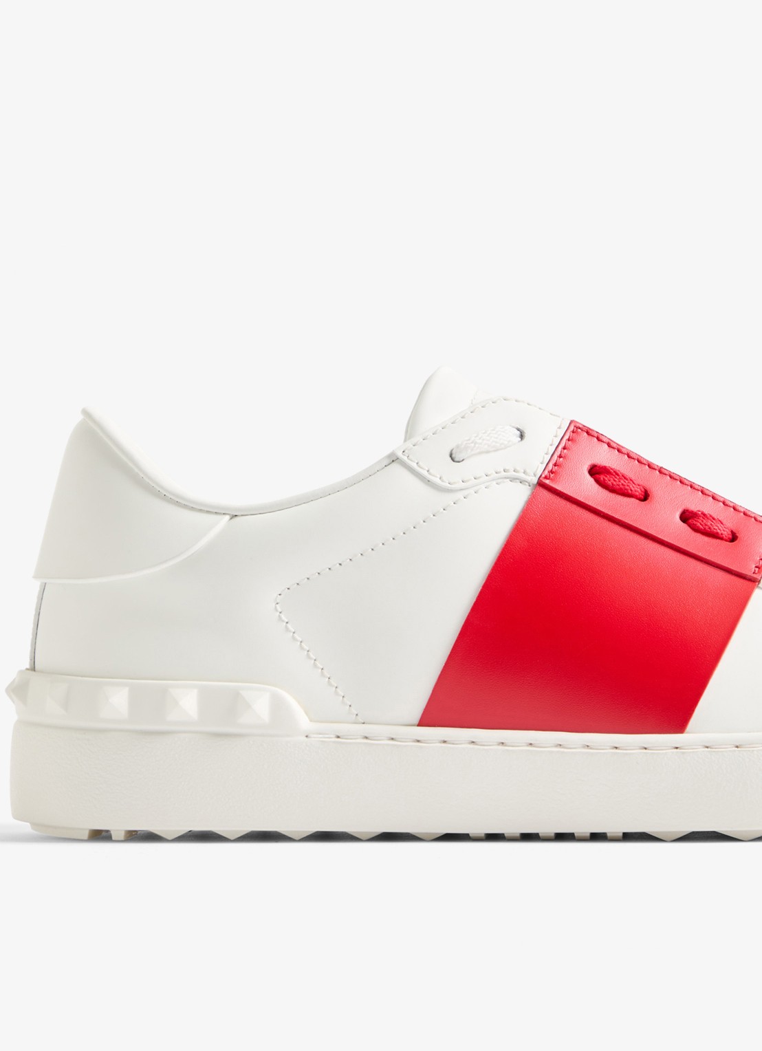 Valentino Garavani Open sneaker van kalfsleer - detail 6 wit