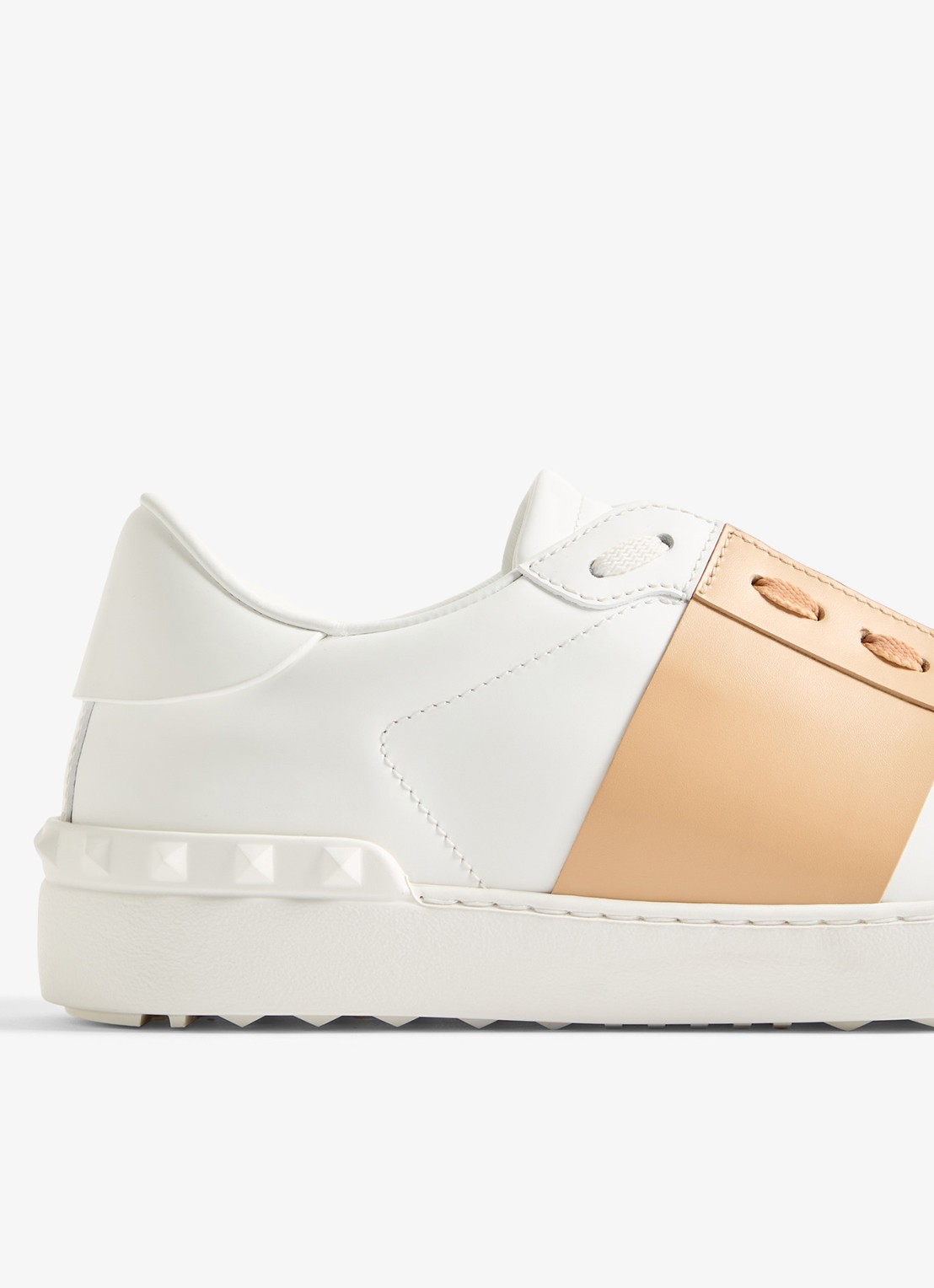 Valentino Garavani Open sneaker van kalfsleer - detail 7 beige