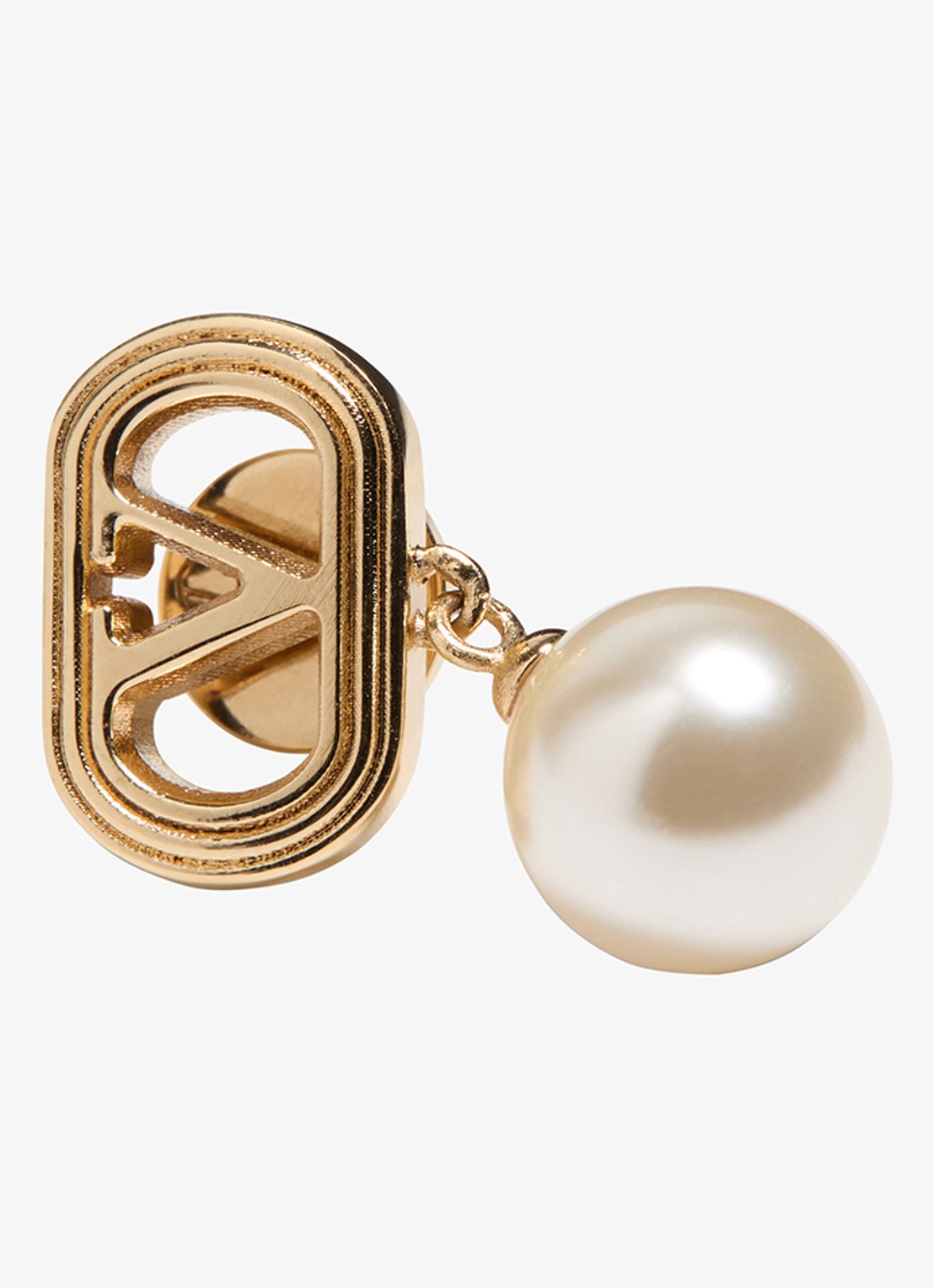 Valentino Garavani Ovalette oorstekers met hanger - detail 3 goud