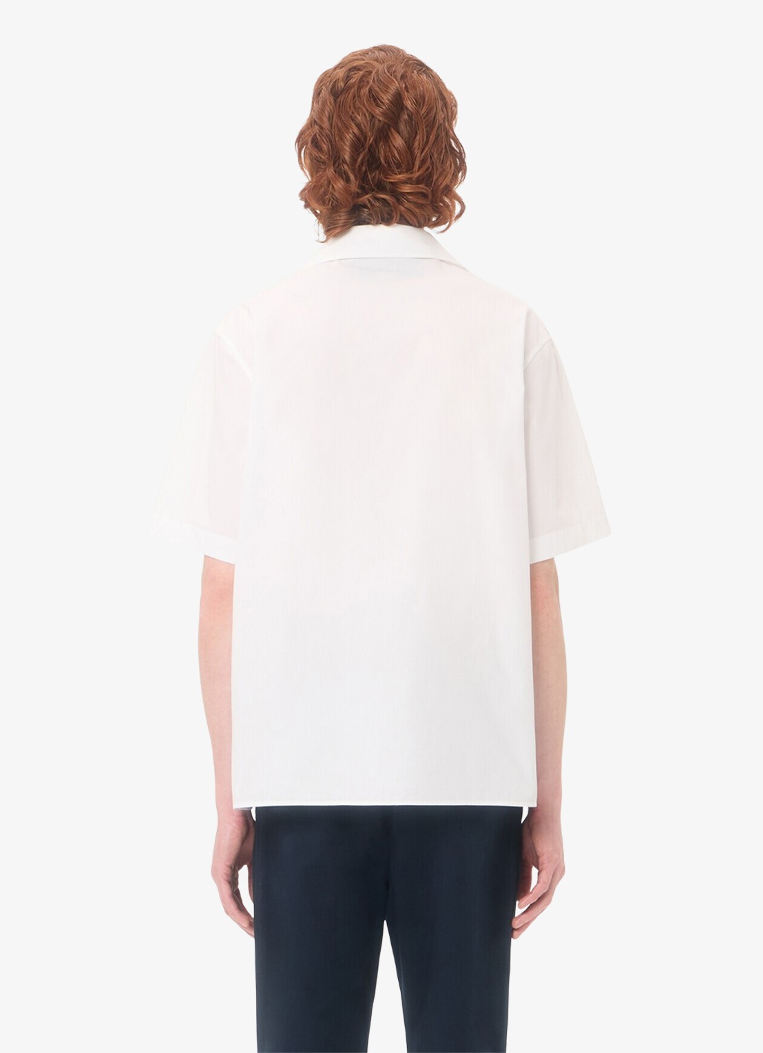 Valentino Garavani Oversized fit overhemd met borstzak - achterkant wit