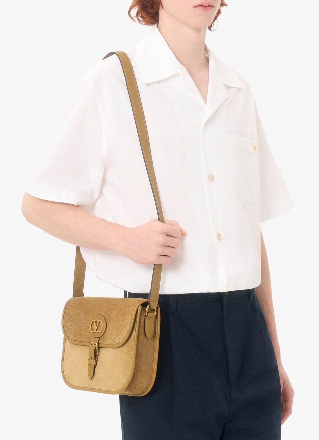 Valentino Garavani Oversized fit overhemd met borstzak - detail 4 wit