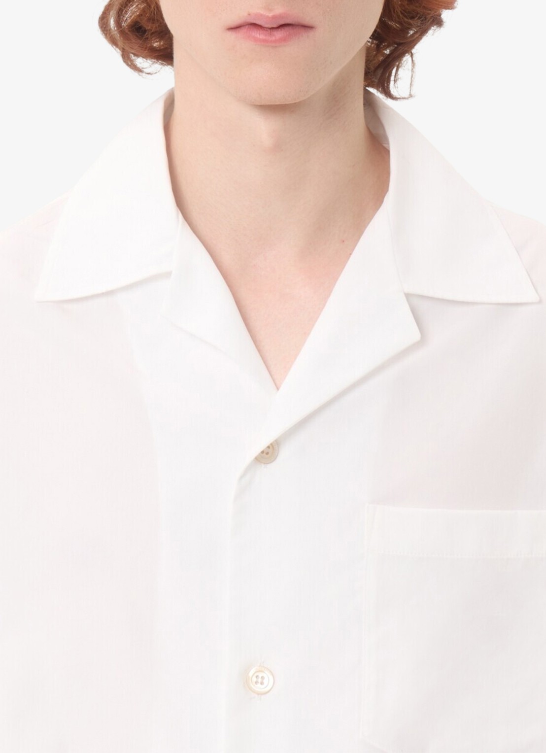 Valentino Garavani Oversized fit overhemd met borstzak - detail 5 wit