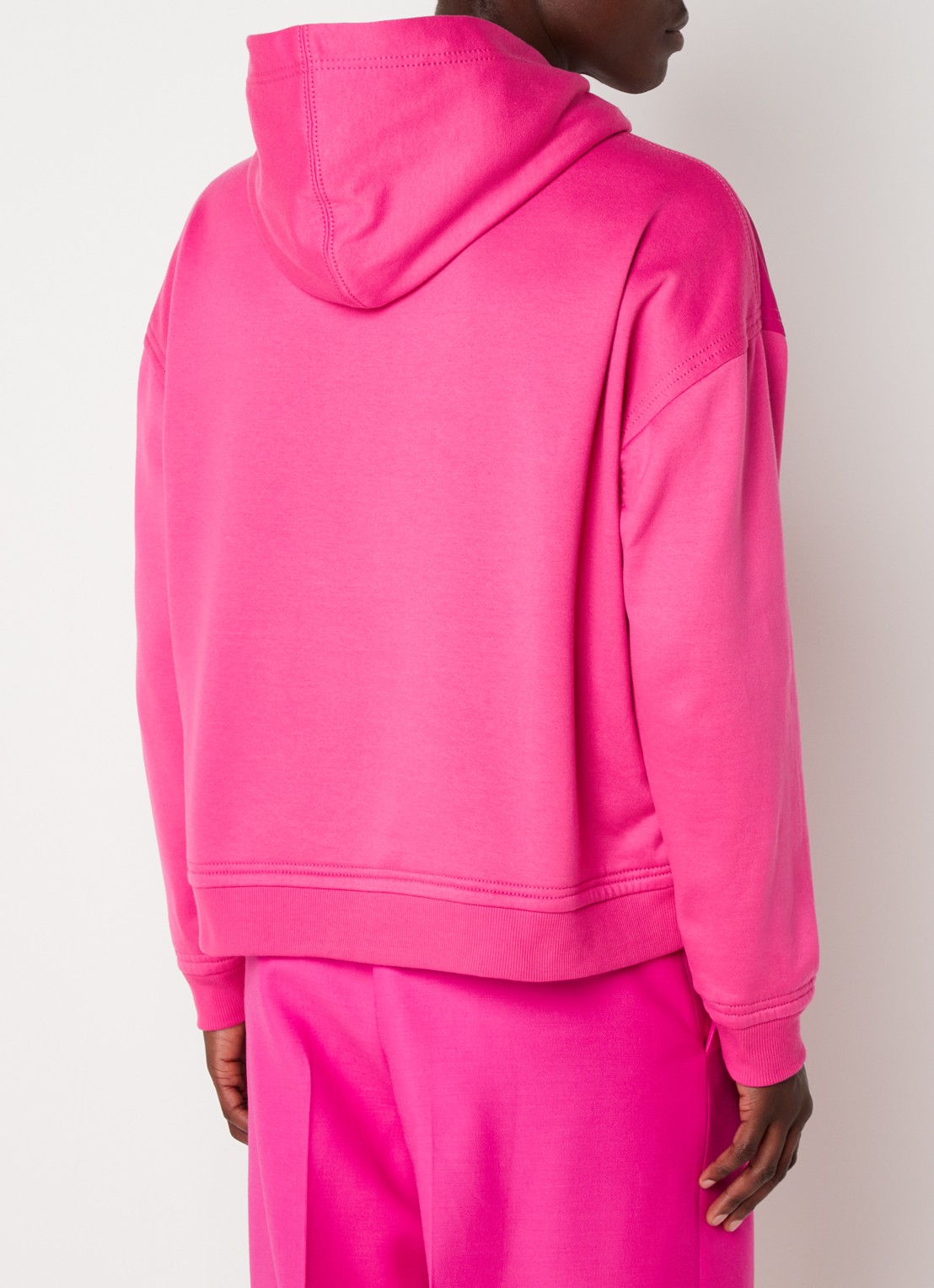 Valentino Garavani Oversized hoodie met stud - achterkant 5 roze