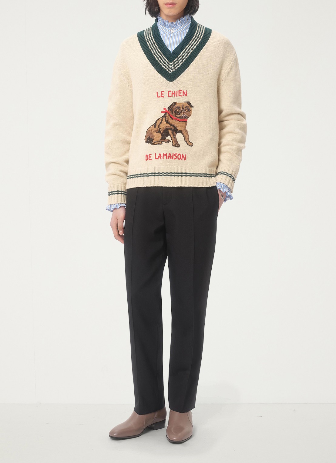 Valentino Garavani PANTS - voorkant 3 zwart