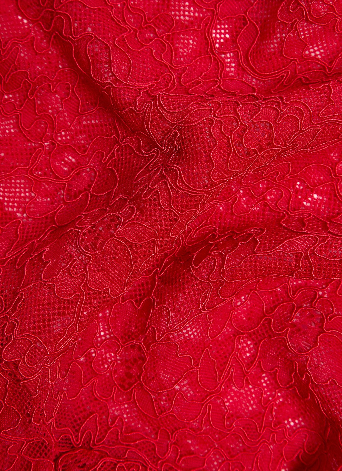 Valentino Garavani Panty van kant met logoband - detail 3 rood