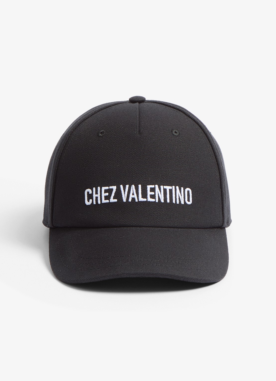 Valentino Garavani Pet met logoborduring - voorkant zwart