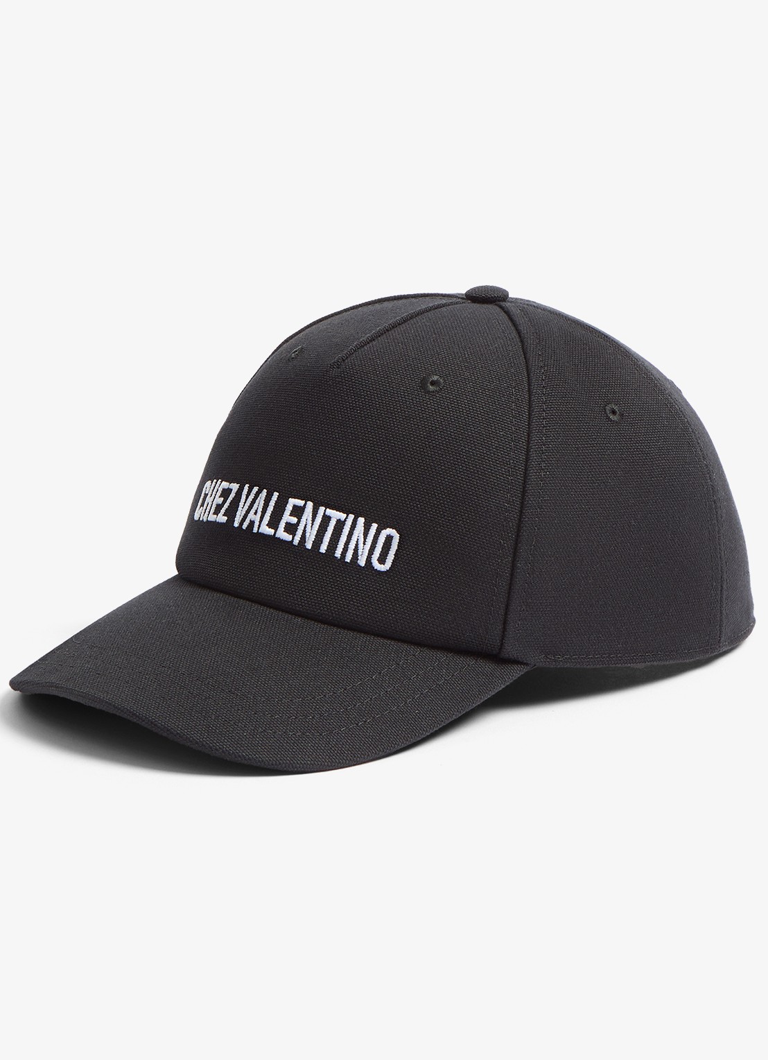 Valentino Garavani Pet met logoborduring - voorkant 2 zwart