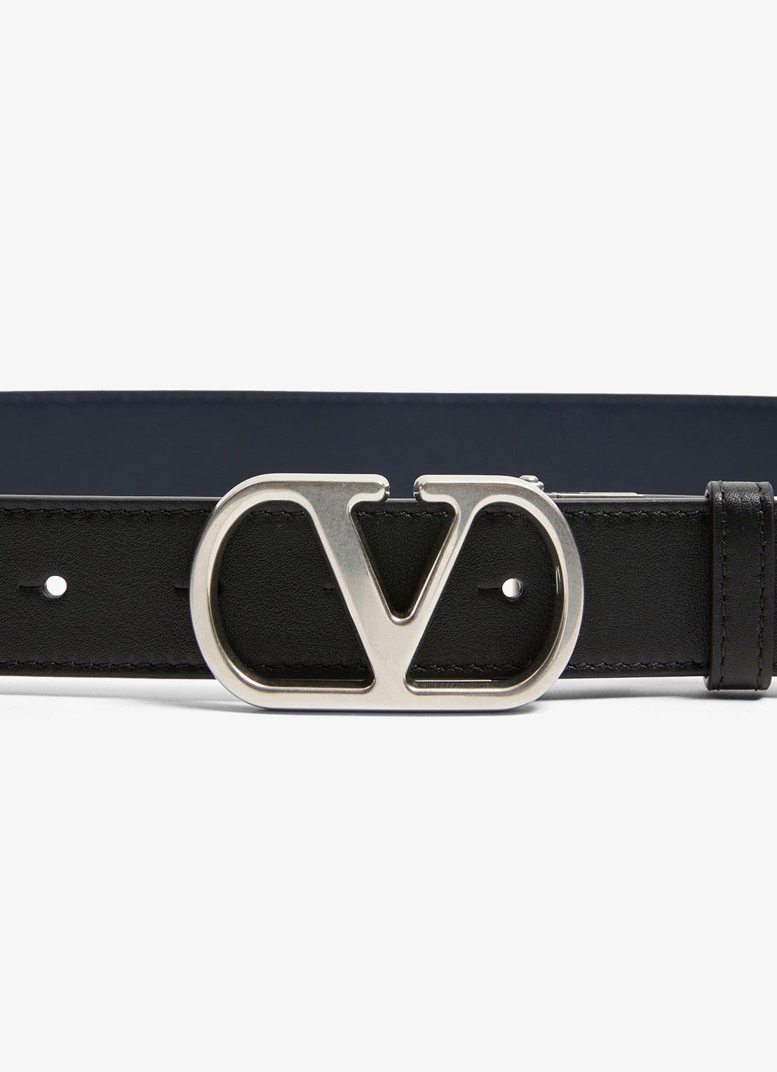 Valentino Garavani Reversible riem van kalfsleer - detail 4 zwart