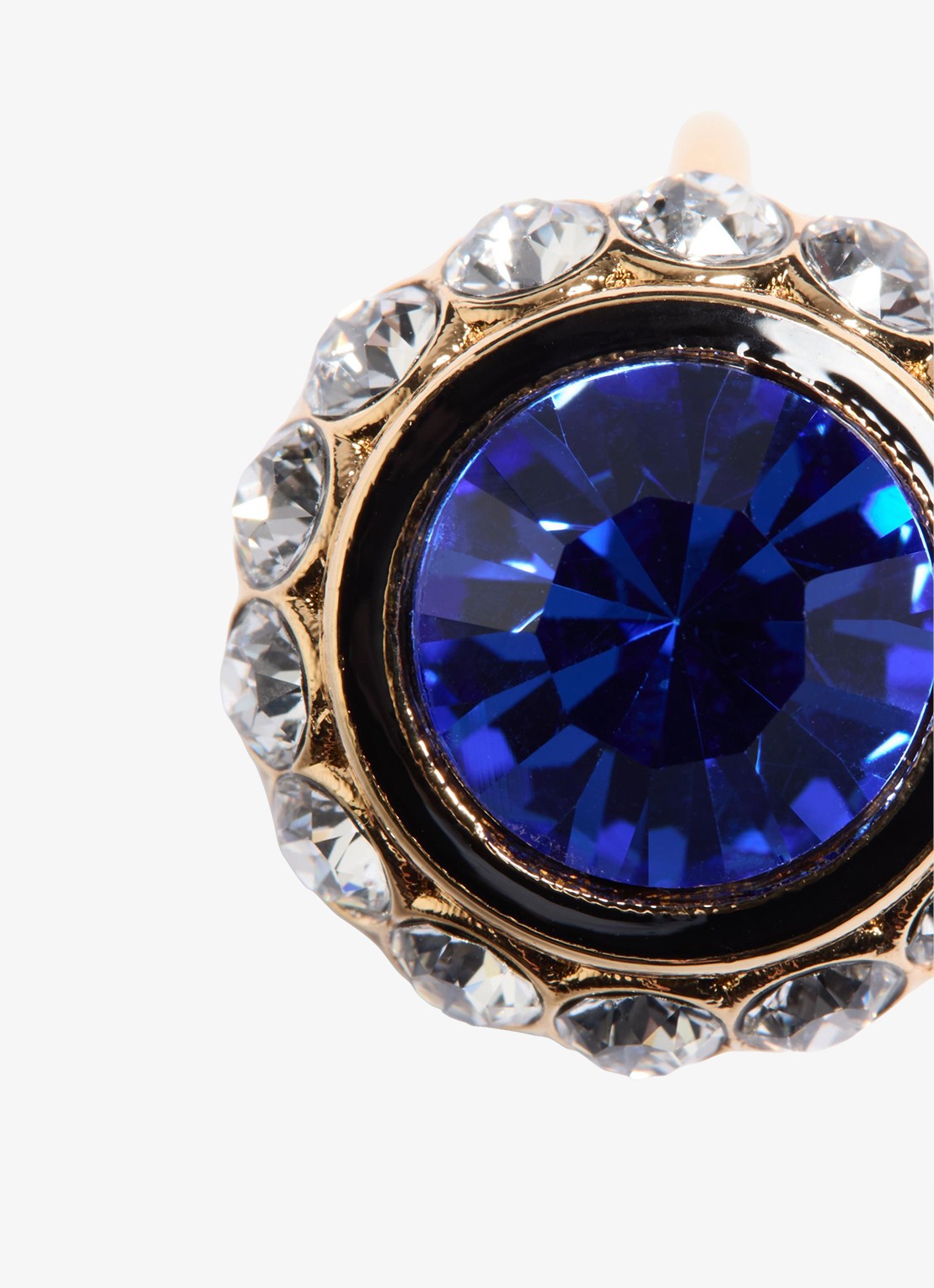 Valentino Garavani Ring met kristal - detail 5 donkerblauw