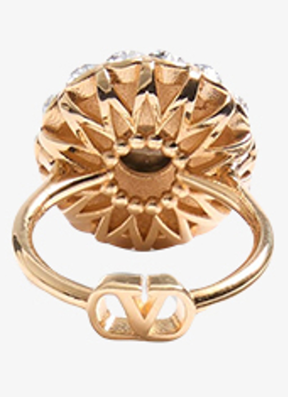 Valentino Garavani Ring met kristal - detail 3 transparant