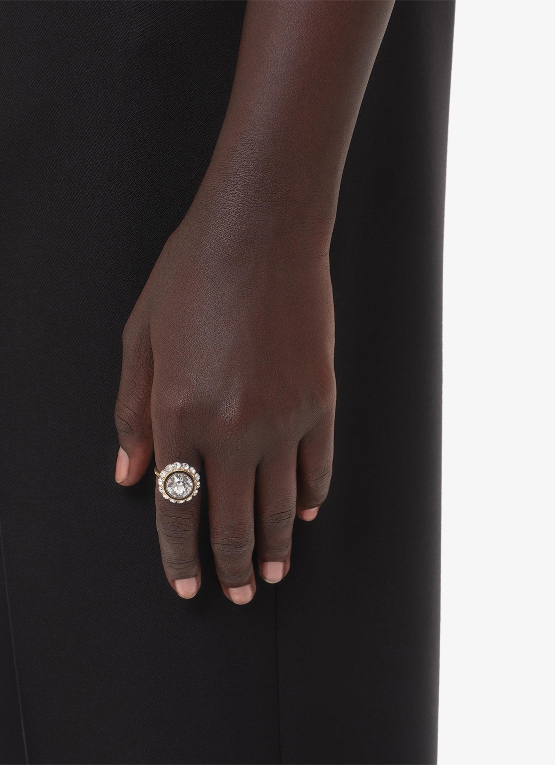 Valentino Garavani Ring met kristal - voorkant 2 transparant