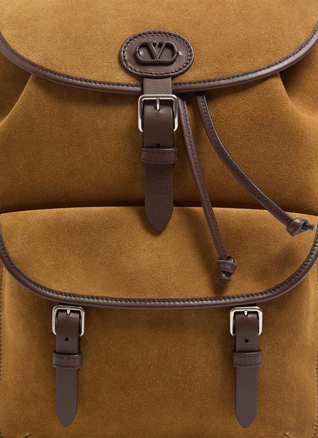 Valentino Garavani Rugzak van suède - detail 5 camel
