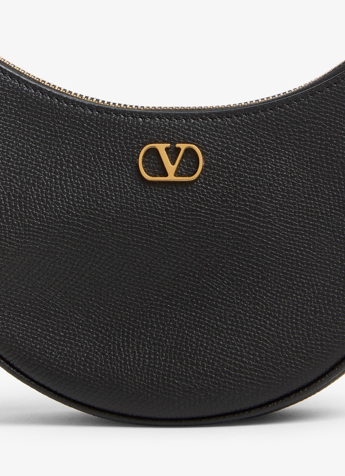 Valentino Garavani Schoudertas van kalfsleer - detail 6 zwart