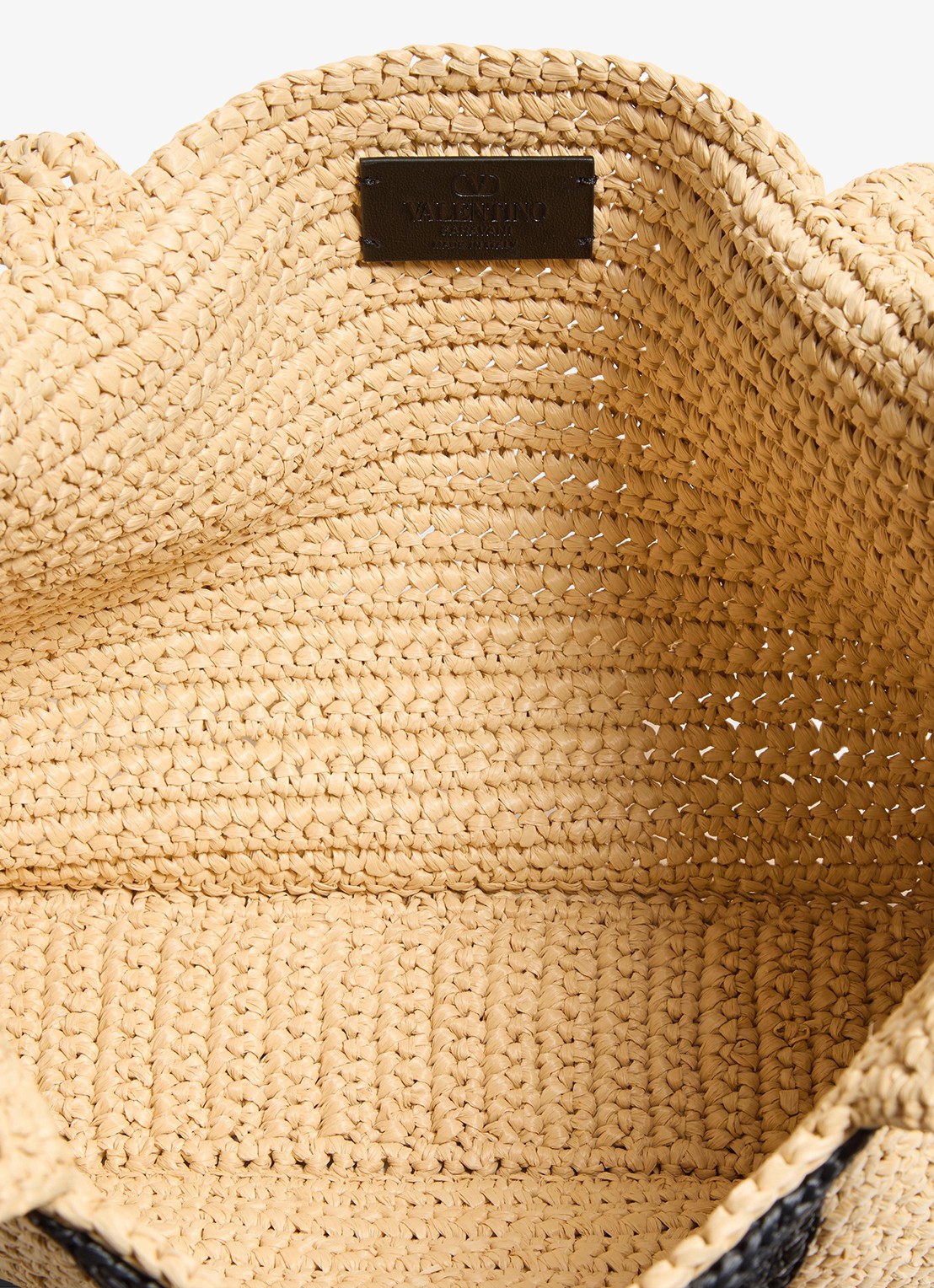 Valentino Garavani Shopper van raffia - detail 4 beige