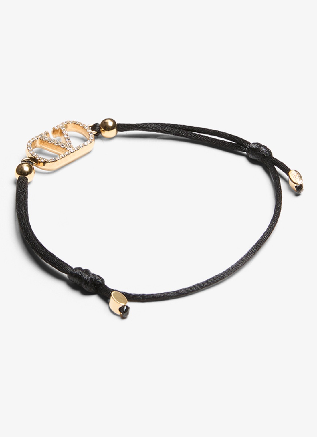 Valentino Garavani Signature armband met logo - detail 3 zwart