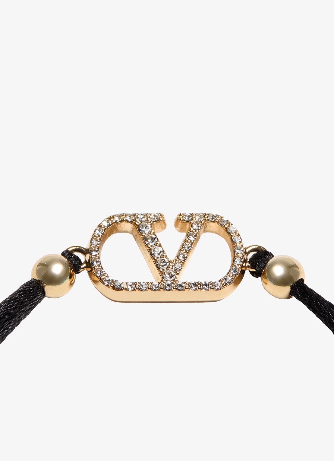 Valentino Garavani Signature armband met logo - detail 5 zwart